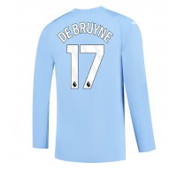 Manchester City Kevin De Bruyne #17 Replika Hemmatröja 2023-24 Långärmad